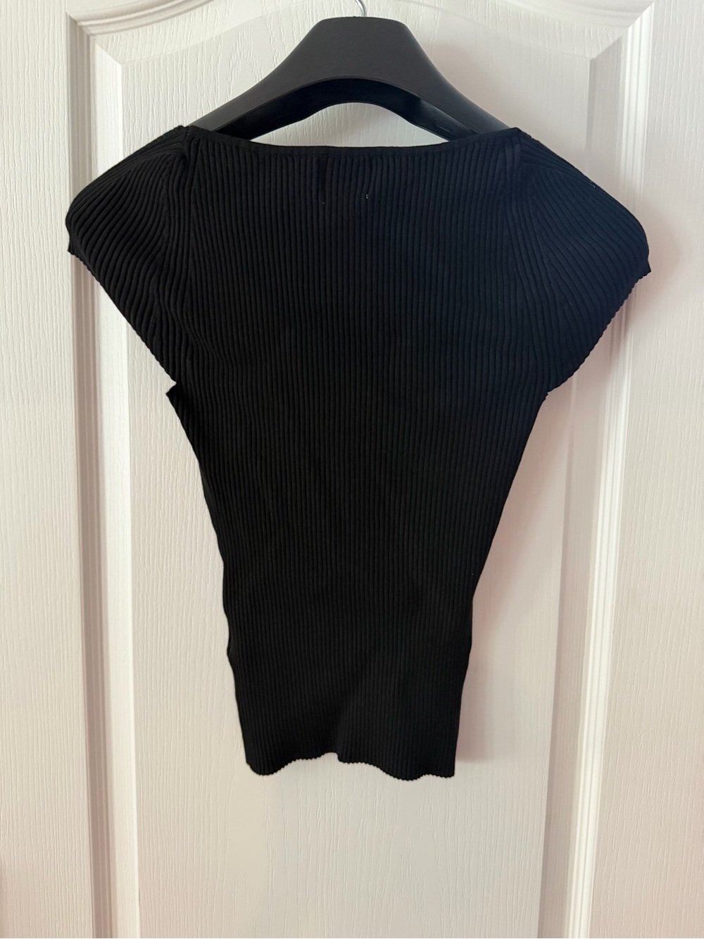H&M Black Ribbed Sweetheart Top - Picture 3 of 3